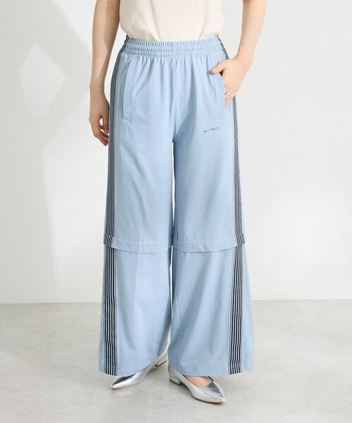 CRAFT STANDARD BOUTIQUE（クラフトスタンダードブティック）の「速乾/UVカット/イージーケア トラックパンツ（その他パンツ・レディース・ブルー/アイボリー/ラベンダー/チャコールグレー/ブラック/ブルーグレー・L/M/S）」の4枚目の写真