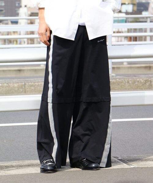 CRAFT STANDARD BOUTIQUE（クラフトスタンダードブティック）の「速乾/UVカット/イージーケア トラックパンツ（その他パンツ・レディース・ブルー/アイボリー/ラベンダー/チャコールグレー/ブラック/ブルーグレー・L/M/S）」の9枚目の写真