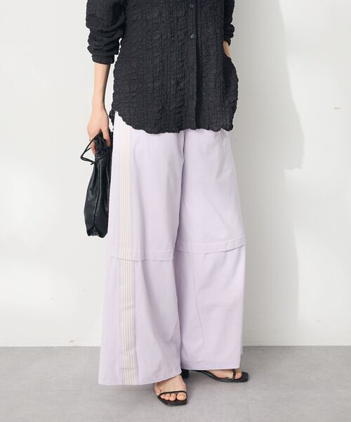 CRAFT STANDARD BOUTIQUE（クラフトスタンダードブティック）の「速乾/UVカット/イージーケア トラックパンツ（その他パンツ・レディース・ブルー/アイボリー/ラベンダー/チャコールグレー/ブラック/ブルーグレー・L/M/S）」の10枚目の写真