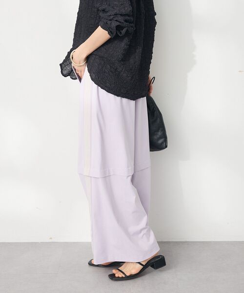 CRAFT STANDARD BOUTIQUE（クラフトスタンダードブティック）の「速乾/UVカット/イージーケア トラックパンツ（その他パンツ・レディース・ブルー/アイボリー/ラベンダー/チャコールグレー/ブラック/ブルーグレー・L/M/S）」の11枚目の写真