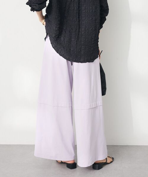 CRAFT STANDARD BOUTIQUE（クラフトスタンダードブティック）の「速乾/UVカット/イージーケア トラックパンツ（その他パンツ・レディース・ブルー/アイボリー/ラベンダー/チャコールグレー/ブラック/ブルーグレー・L/M/S）」の12枚目の写真