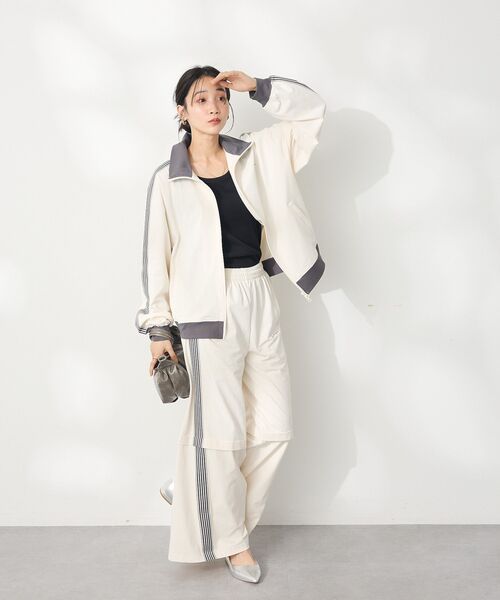 CRAFT STANDARD BOUTIQUE（クラフトスタンダードブティック）の「速乾/UVカット/イージーケア トラックパンツ（その他パンツ・レディース・ブルー/アイボリー/ラベンダー/チャコールグレー/ブラック/ブルーグレー・L/M/S）」の19枚目の写真