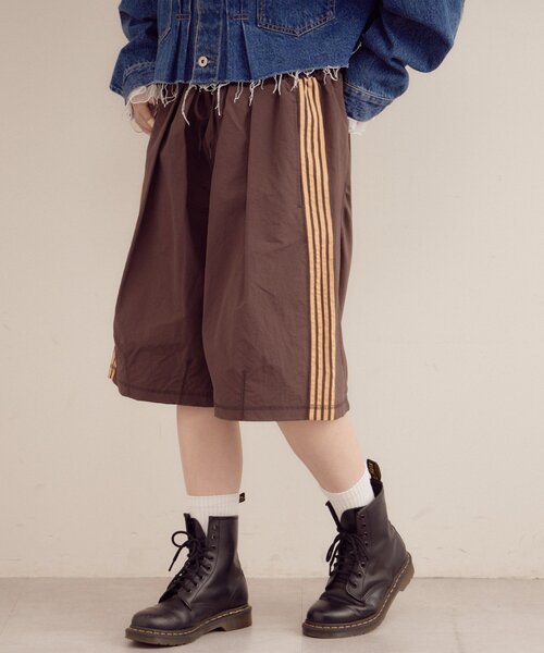 etsinta（エシンタ）の「【etsinta／エシンタ】リメイクジャージーハーフパンツ（その他パンツ・レディース・レッド/ブラウン/ブラック・ONE SIZE）」の5枚目の写真