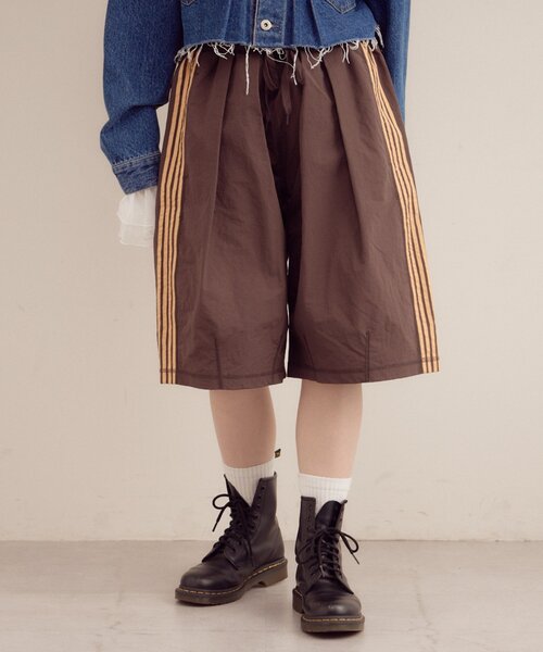 etsinta（エシンタ）の「【etsinta／エシンタ】リメイクジャージーハーフパンツ（その他パンツ・レディース・レッド/ブラウン/ブラック・ONE SIZE）」の7枚目の写真