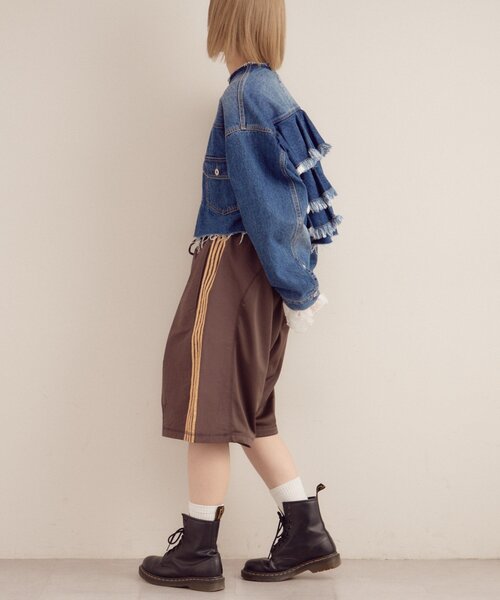 etsinta（エシンタ）の「【etsinta／エシンタ】リメイクジャージーハーフパンツ（その他パンツ・レディース・レッド/ブラウン/ブラック・ONE SIZE）」の15枚目の写真