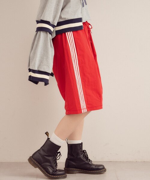 etsinta（エシンタ）の「【etsinta／エシンタ】リメイクジャージーハーフパンツ（その他パンツ・レディース・レッド/ブラウン/ブラック・ONE SIZE）」の21枚目の写真