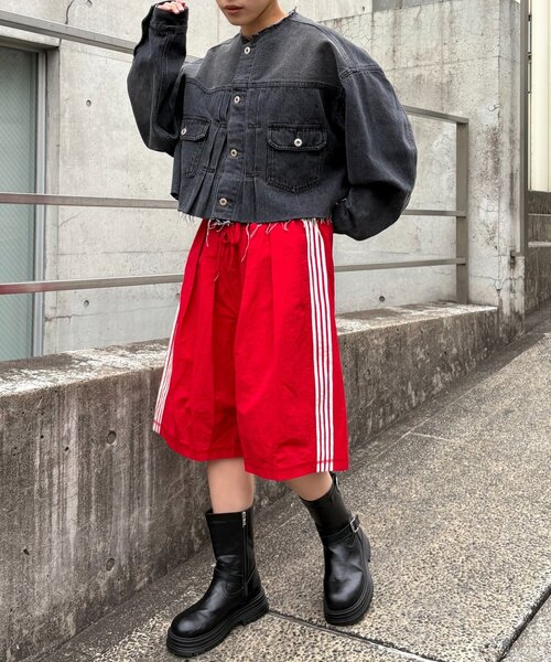 エシンタ ハーフパンツ etsinta パンツ 「etsinta／エシンタ」リメイクジャージーハーフ