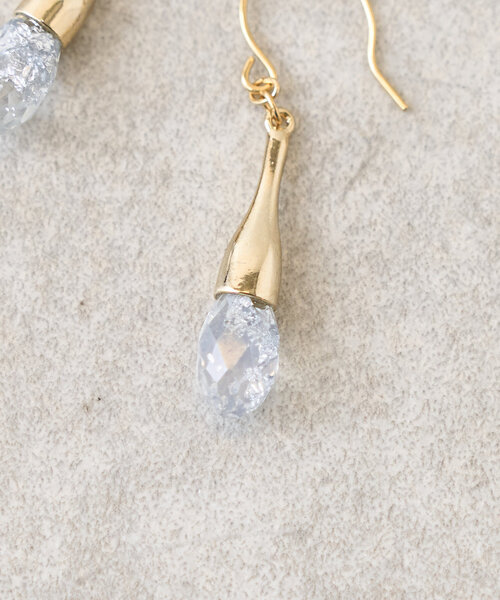 BEARDSLEY（ビアズリー）の「カットドロップピアス（ゴールド）（ピアス（両耳用）・レディース・ゴールド・FREE）」の4枚目の写真