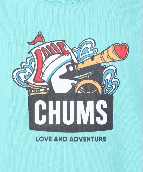 CHUMS（チャムス）の「CHUMS/チャムス 半袖Tシャツ フロントプリント CH01-2516（Tシャツ/カットソー・メンズ・ホワイト/ブラック/ライトベージュ/ミント・M/L/XL）」の18枚目の写真
