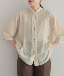NOMBRE IMPAIR | シアーポリエステルスラブ　タック羽織シャツ(シャツ/ブラウス)