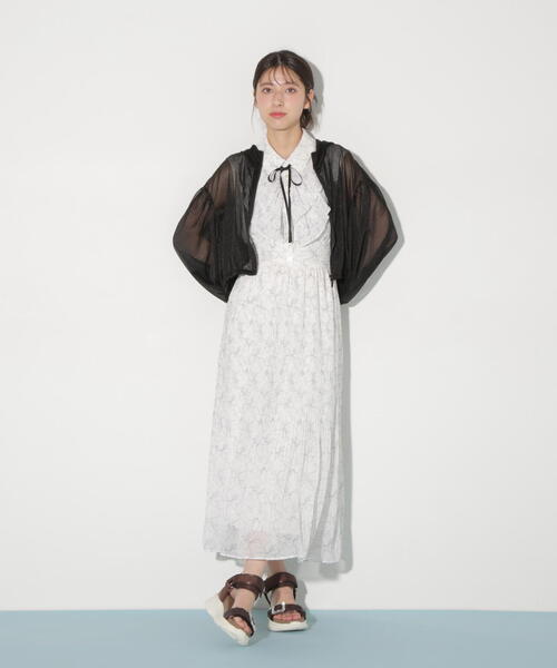 JILL by JILL STUART（ジルバイジルスチュアート）の「サイドリボンシアーパーカー（パーカー・レディース・ブラック/ピンク/ホワイト・FREE）」の21枚目の写真