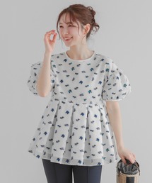セール】ミックスカラー花柄ジャガードトップス（その他トップス