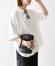 SHIPS any:〈接触冷感/汗染み防止加工/洗濯機可能〉ラウンドヘム クルー ビッグ TEE