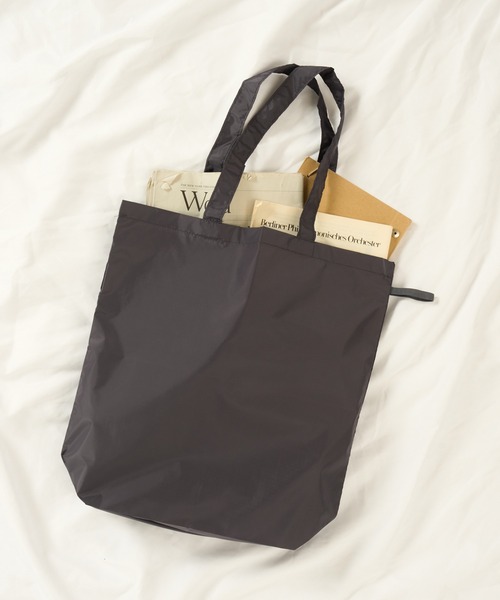 SETUP7（セットアップセブン）の「【SETUP7】ファインライトポリバッグ（M） TR-1348 TRW（エコバッグ/サブバッグ・レディース・ブラック/オリーブ/ナチュラル/グレー/ネイビー・FREE）」の3枚目の写真