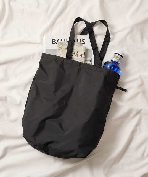 SETUP7（セットアップセブン）の「【SETUP7】ファインライトポリバッグ（M） TR-1348 TRW（エコバッグ/サブバッグ・レディース・ブラック/オリーブ/ナチュラル/グレー/ネイビー・FREE）」の2枚目の写真