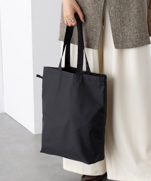 SETUP7（セットアップセブン）の「【SETUP7】ファインライトポリバッグ（M） TR-1348 TRW（エコバッグ/サブバッグ・レディース・ブラック/オリーブ/ナチュラル/グレー/ネイビー・FREE）」の8枚目の写真