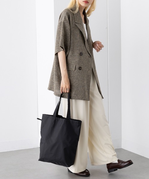 SETUP7（セットアップセブン）の「【SETUP7】ファインライトポリバッグ（M） TR-1348 TRW（エコバッグ/サブバッグ・レディース・ブラック/オリーブ/ナチュラル/グレー/ネイビー・FREE）」の10枚目の写真