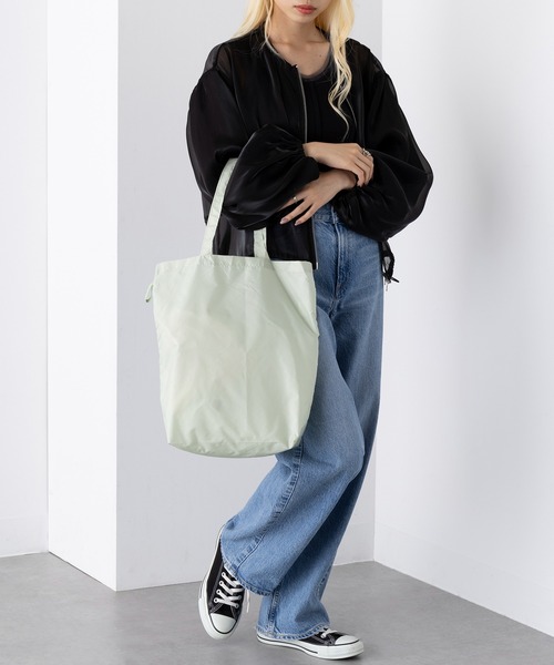 SETUP7（セットアップセブン）の「【SETUP7】ファインライトポリバッグ（M） TR-1348 TRW（エコバッグ/サブバッグ・レディース・ブラック/オリーブ/ナチュラル/グレー/ネイビー・FREE）」の21枚目の写真