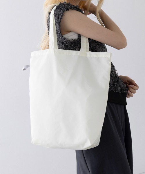 SETUP7（セットアップセブン）の「【SETUP7】ファインライトポリバッグ（M） TR-1348 TRW（エコバッグ/サブバッグ・レディース・ブラック/オリーブ/ナチュラル/グレー/ネイビー・FREE）」の11枚目の写真