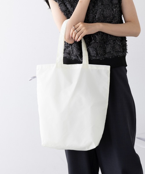 SETUP7（セットアップセブン）の「【SETUP7】ファインライトポリバッグ（M） TR-1348 TRW（エコバッグ/サブバッグ・レディース・ブラック/オリーブ/ナチュラル/グレー/ネイビー・FREE）」の12枚目の写真