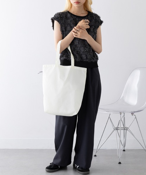 SETUP7（セットアップセブン）の「【SETUP7】ファインライトポリバッグ（M） TR-1348 TRW（エコバッグ/サブバッグ・レディース・ブラック/オリーブ/ナチュラル/グレー/ネイビー・FREE）」の15枚目の写真