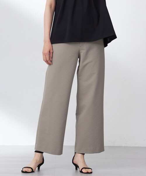 セール】【洗える・吸水速乾】DRYライトサッカー ワイド パンツ