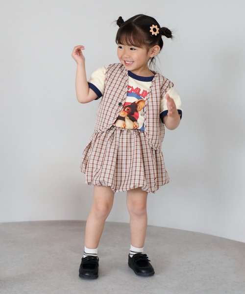 【Better Together】【3-10才対応】チェック柄バルーンスカート