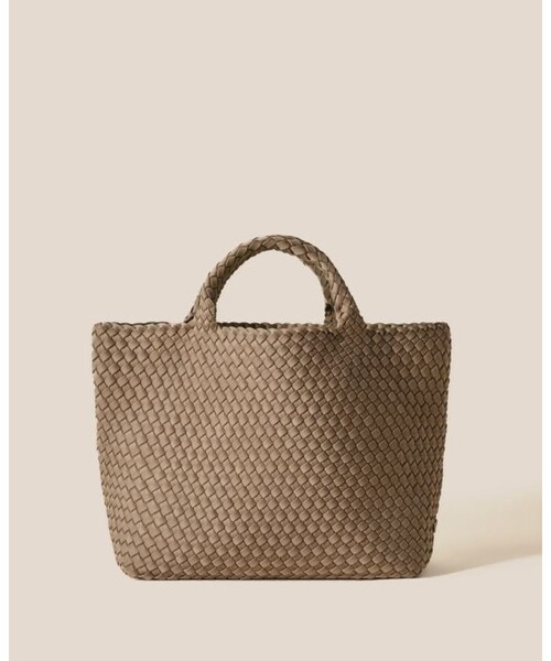NAGHEDI(ナゲディ)の「【人気追加】【NAGHEDI/ナゲティ】ミディアムトートバッグ St Barths Medium Tote(トートバッグ・レディース・ブラウン/グレイッシュベージュ・フリー)」の3枚目の写真