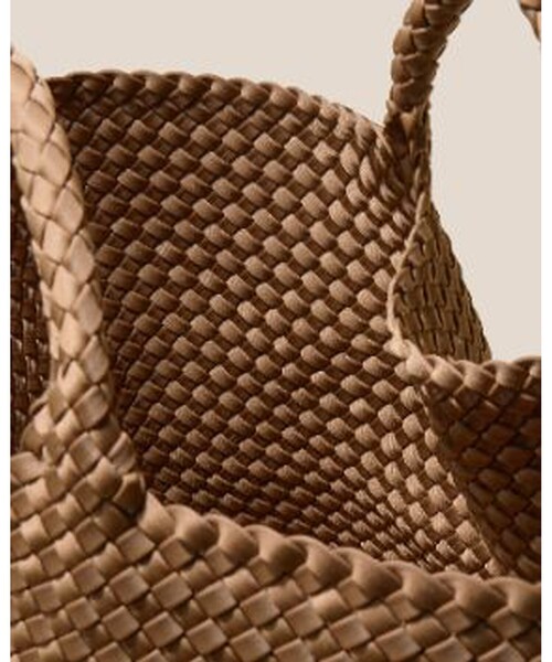NAGHEDI(ナゲディ)の「【人気追加】【NAGHEDI/ナゲティ】ミディアムトートバッグ St Barths Medium Tote(トートバッグ・レディース・ブラウン/グレイッシュベージュ・フリー)」の12枚目の写真