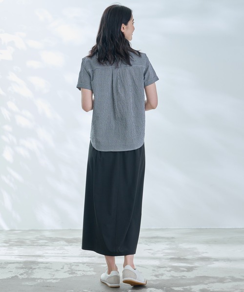 Arnold Palmer(アーノルドパーマー)の「ギンガムチェック コンパクトシャツ(シャツ/ブラウス・レディース・グリーン/ブラック/ネイビー・S/M/L)」の9枚目の写真