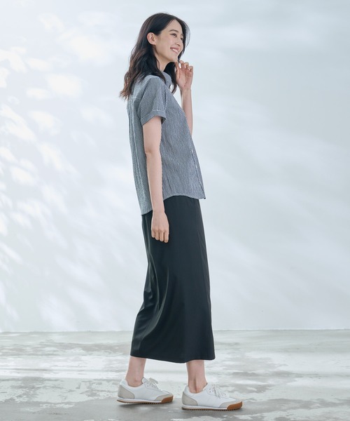 Arnold Palmer(アーノルドパーマー)の「ギンガムチェック コンパクトシャツ(シャツ/ブラウス・レディース・グリーン/ブラック/ネイビー・S/M/L)」の22枚目の写真