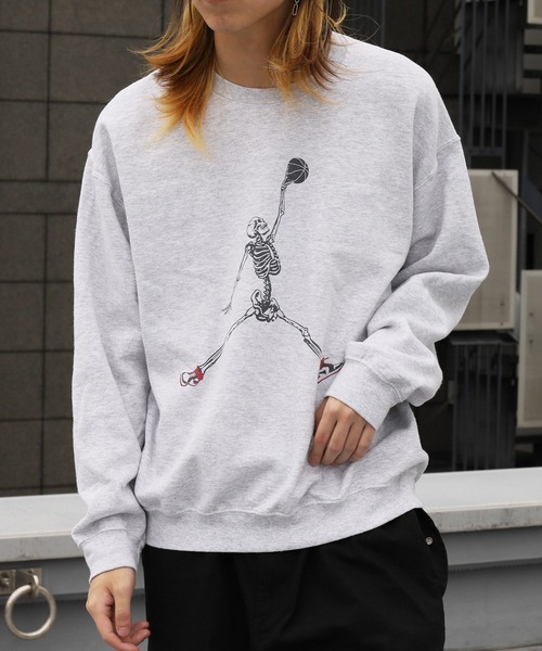THRIFTY LOOK(スリフティールック)の「THRIFTY LOOK / スリフティールック JUMP SKULL CREW SWEAT クルーネック スウェット トレーナーメンズ 秋物 秋服 2026年秋冬(スウェット・メンズ・アッシュ/ブラック/ホワイト・XL/M/S/L)」の15枚目の写真