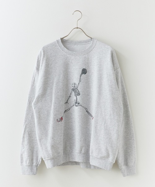THRIFTY LOOK(スリフティールック)の「THRIFTY LOOK / スリフティールック JUMP SKULL CREW SWEAT クルーネック スウェット トレーナーメンズ 秋物 秋服 2026年秋冬(スウェット・メンズ・アッシュ/ブラック/ホワイト・XL/M/S/L)」の14枚目の写真