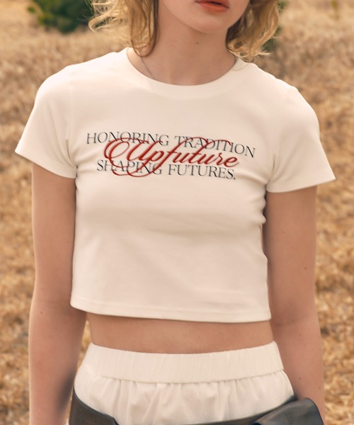 キャンプミニTシャツ　即購入OK セール】【Up Future】エンブロイダリーミニT（Tシャツ