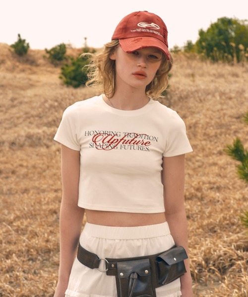 セール】【Up Future】エンブロイダリーミニT（Tシャツ
