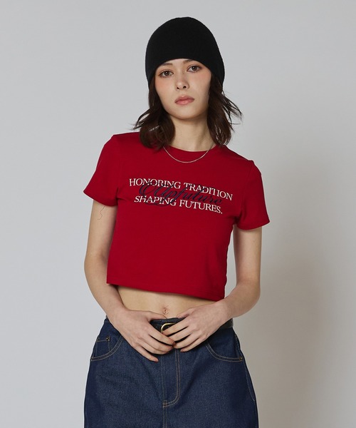 キャンプミニTシャツ　即購入OK セール】【Up Future】エンブロイダリーミニT（Tシャツ