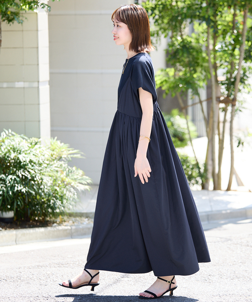 定番！人気！スローブイエナ タフタギャザーキャミワンピース SLOBE IENA｜《WEB限定/追加予約》タフタギャザーキャミ