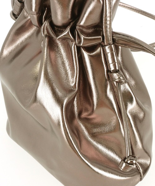 Settimissimo（セッティミッシモ）の「2WAY巾着ショルダーバッグ（ショルダーバッグ・レディース・ブラック系その他/ブラック/アイボリー・FREE）」の14枚目の写真