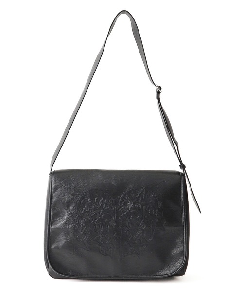安価 ワタナベ HEART TRIBAL FAUX BAG（ショルダーバッグ MESSENGER LEATHER バッグ