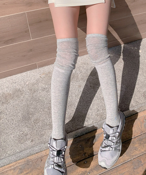 VIVID LADY(ビビッドレディー)の「シアー ロングソックス(ソックス/靴下・レディース・グレー/クリーム/ベージュ/ホワイト・FREE)」の18枚目の写真