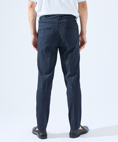 ABAHOUSE GRAY(アバハウスグレイ)の「【セットアップ対応】吸水速乾 リネンライク スラックス パンツ(スラックス・メンズ・ネイビー/モカ/チャコールグレー/ブルー・44/46/48/50)」の7枚目の写真