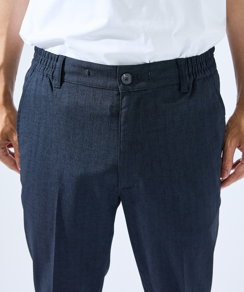 ABAHOUSE GRAY(アバハウスグレイ)の「【セットアップ対応】吸水速乾 リネンライク スラックス パンツ(スラックス・メンズ・ネイビー/モカ/チャコールグレー/ブルー・44/46/48/50)」の14枚目の写真