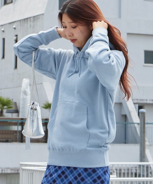 CROSS & STITCH(クロスステッチ)の「▲CROSS&STITCH/クロスアンドステッチ レギュラーウェイト 裏パイル プルオーバーパーカー スウェット トレーナー 無地 10oz ユニセックス 2026年 秋 秋服 冬 冬服(パーカー・メンズ・ブラック/ヘザーグレー/アッシュ/グリーン/レッド/グレイッシュブルー/ホワイト/ネイビー・M/S/XXL/XL/L)」の7枚目の写真