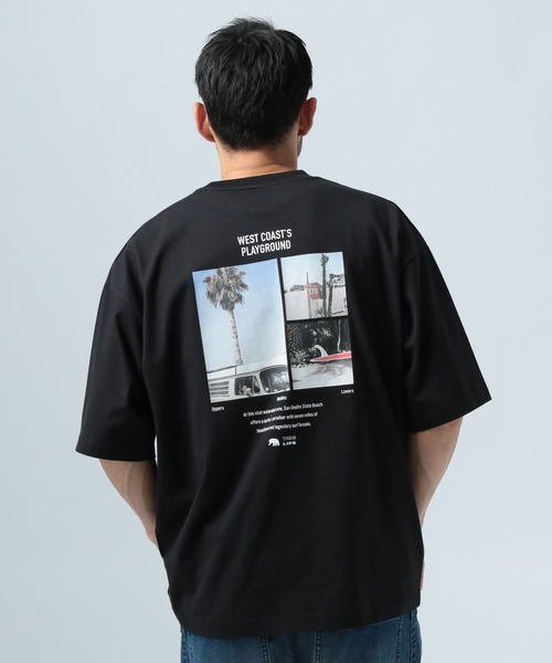 BAYFLOW（ベイフロー）の「【接触冷感】フォトクール半袖Tシャツ（Tシャツ/カットソー・メンズ・ホワイト/ブラック・LARGE/MEDIUM）」の2枚目の写真