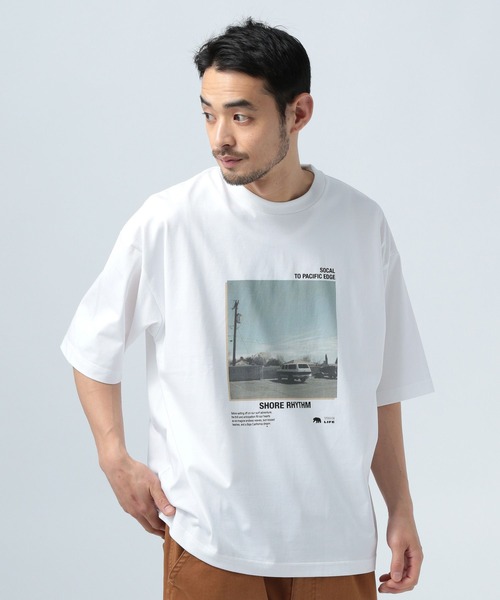 BAYFLOW（ベイフロー）の「【接触冷感】フォトクール半袖Tシャツ（Tシャツ/カットソー・メンズ・ホワイト/ブラック・LARGE/MEDIUM）」の18枚目の写真