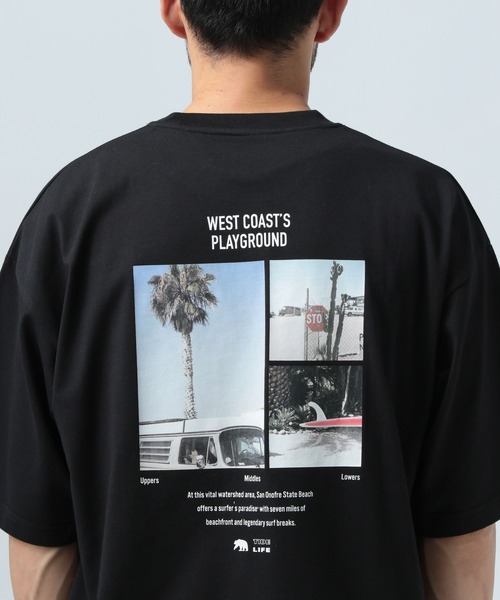 BAYFLOW（ベイフロー）の「【接触冷感】フォトクール半袖Tシャツ（Tシャツ/カットソー・メンズ・ホワイト/ブラック・LARGE/MEDIUM）」の6枚目の写真