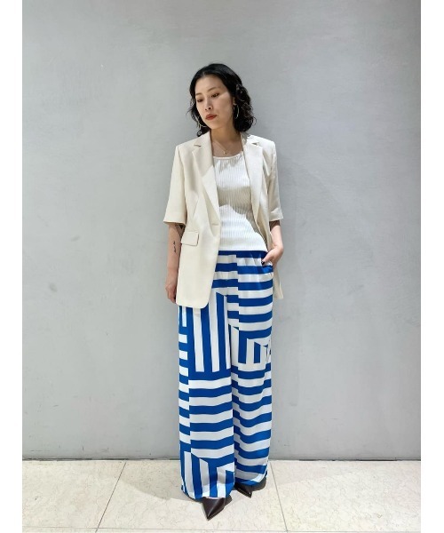 ESTNATION(エストネーション)の「ESTNATION / パネル ストライプ プリントパンツ(その他パンツ・レディース・ブルー系その他・36/38)」の11枚目の写真