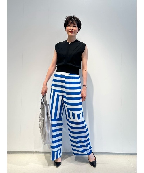 ESTNATION(エストネーション)の「ESTNATION / パネル ストライプ プリントパンツ(その他パンツ・レディース・ブルー系その他・36/38)」の13枚目の写真