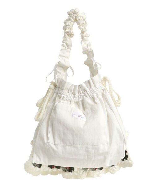 merry jenny（メリージェニー）の「クロシェティアードポシェット（ショルダーバッグ・レディース・オフホワイト/ブラック・FREE）」の16枚目の写真