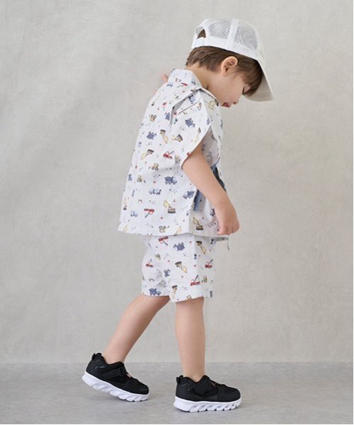 petit main（プティマイン）の「【WEB限定】boysアソート甚平（浴衣・キッズ・ライトグリーン/ネイビー・100cm/80ｃｍ/90cm/110cm/120cm/130cm）」の3枚目の写真